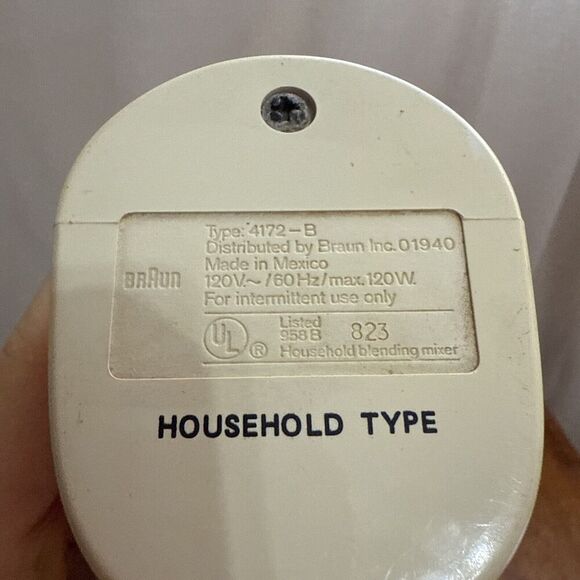 Braun 4172-B Immersion Hand Held Electric Blender Stick Mixer 120 watts Tested - Picture 2 of 9